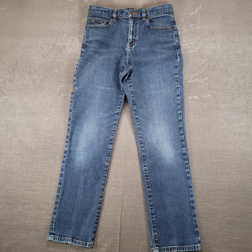 Lauren Jeans Ralph Lauren Premium Straight Leg Medium Wash Blue 4P Womens